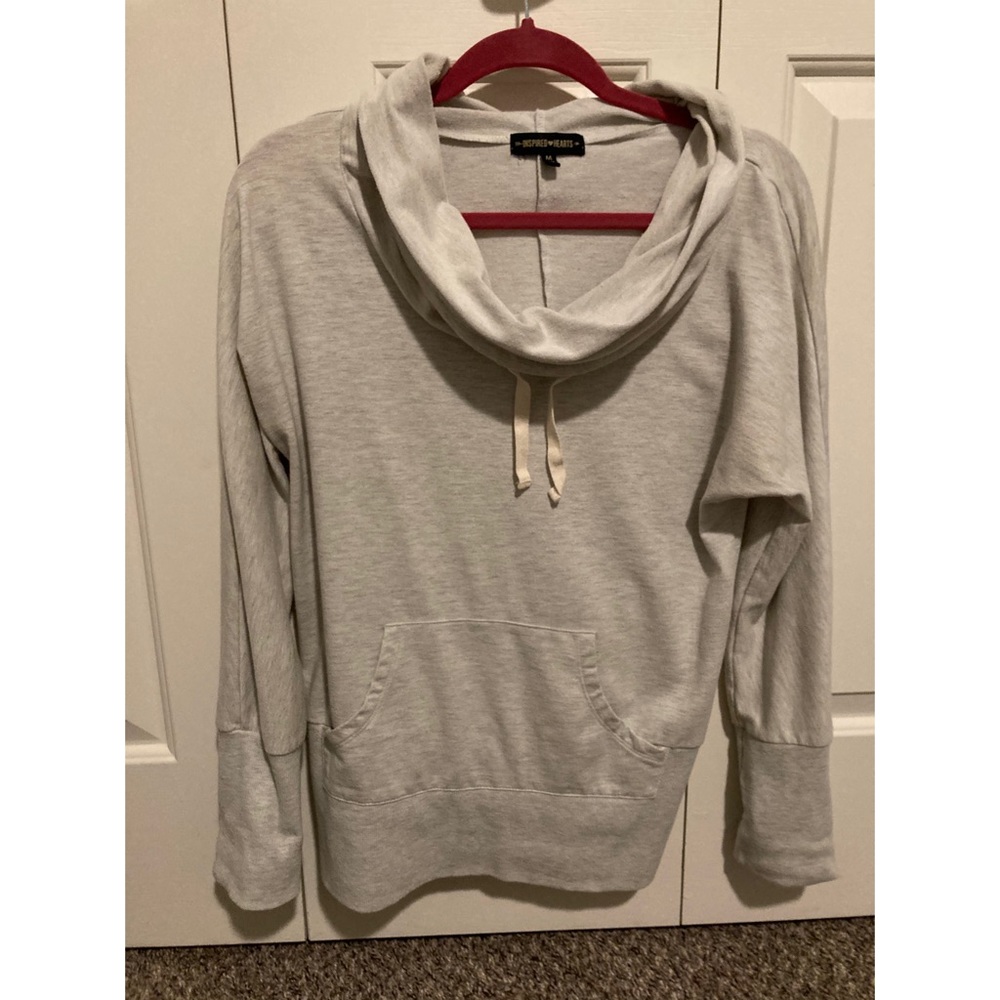 Inspired Hearts cowl neck sweatshirt